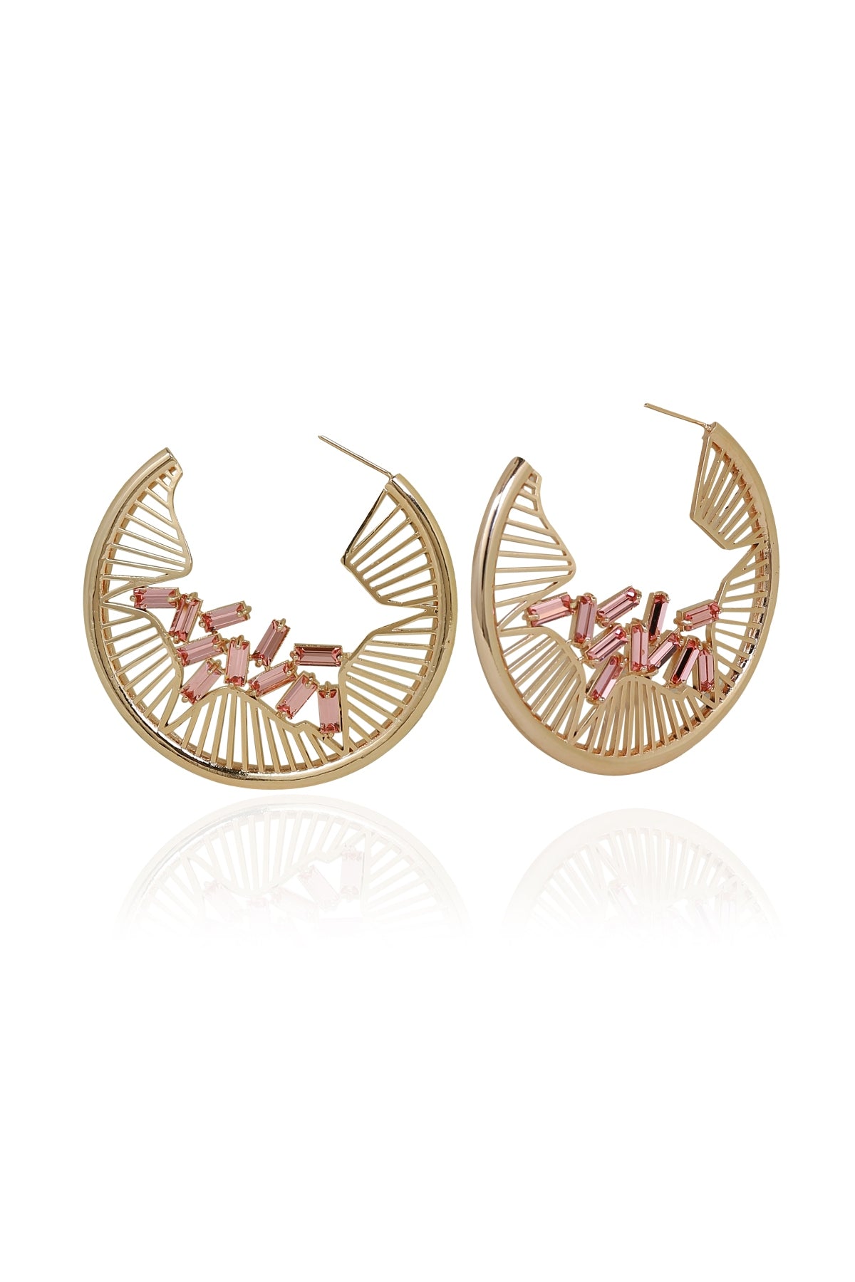 Buy Swarovski Round Hoops For Women Online at ScrollnShops